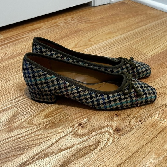 Talbots Vanessa Tweed Block Heels Size 6 | NWOT Sand Dollar Low Pumps - Picture 3 of 12